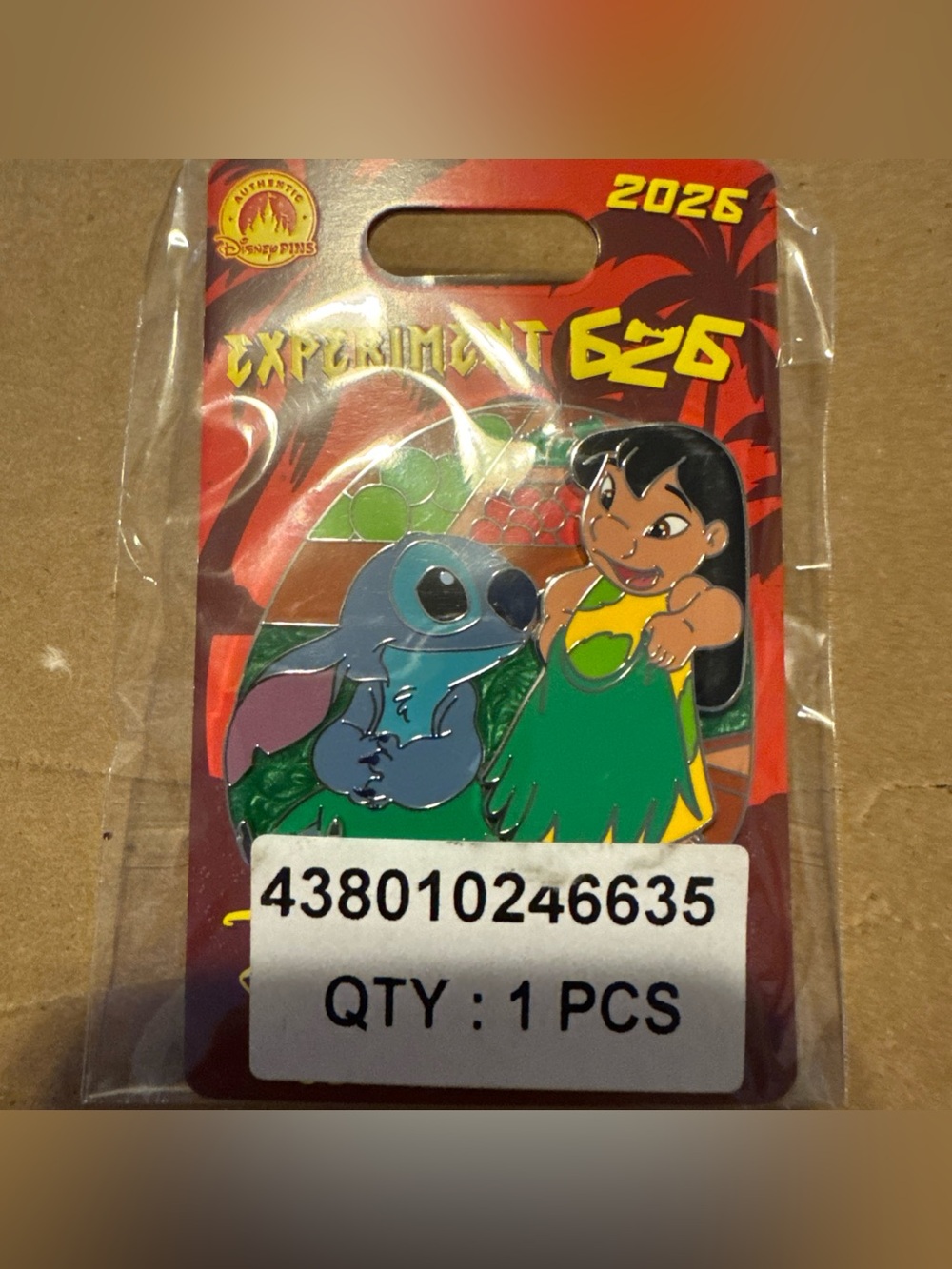 Lilo & Stitch Pin – Experiment 626 Day 2026 Pin – LE 3500